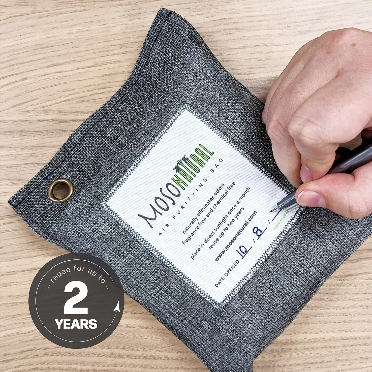 Bolsa Purificadora de Aire Moso 500g (2 Paquete) Carbón de Bambú