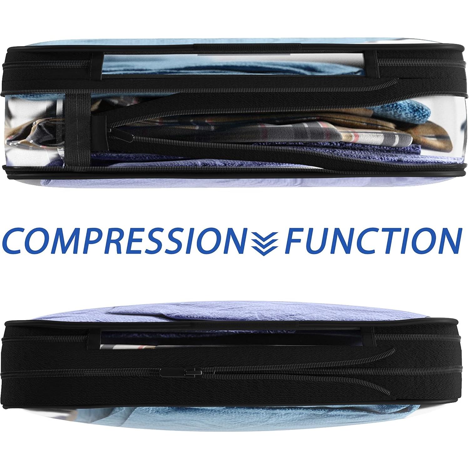 Set de 3 Cubos de Compresión Transparentes Olanmark 35.1x30cm