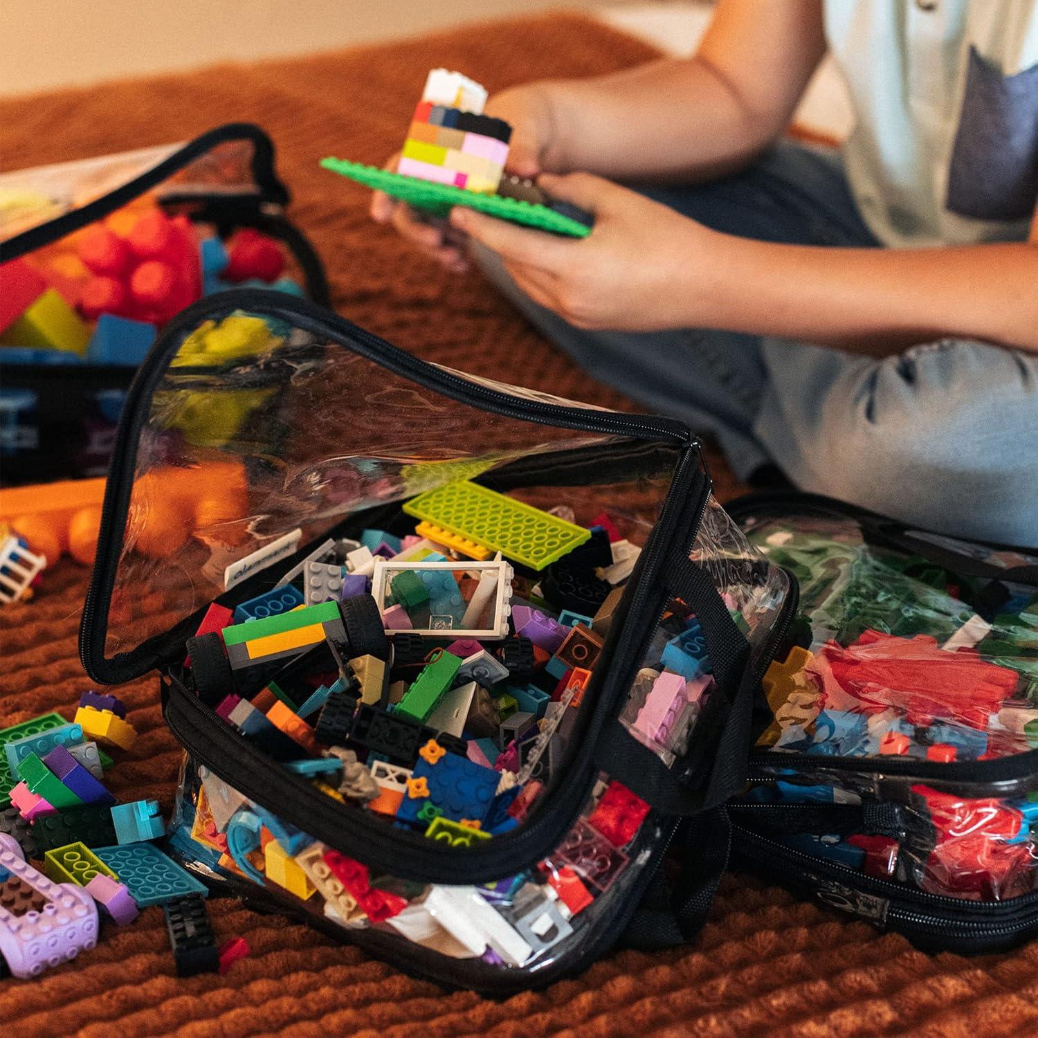 Set de 3 Cubos de Compresión Transparentes Olanmark 35.1x30cm