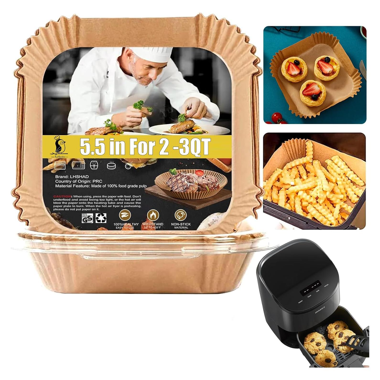 Forros Desechables para Freidora de Aire Mini LHSHAD 125 Pcs