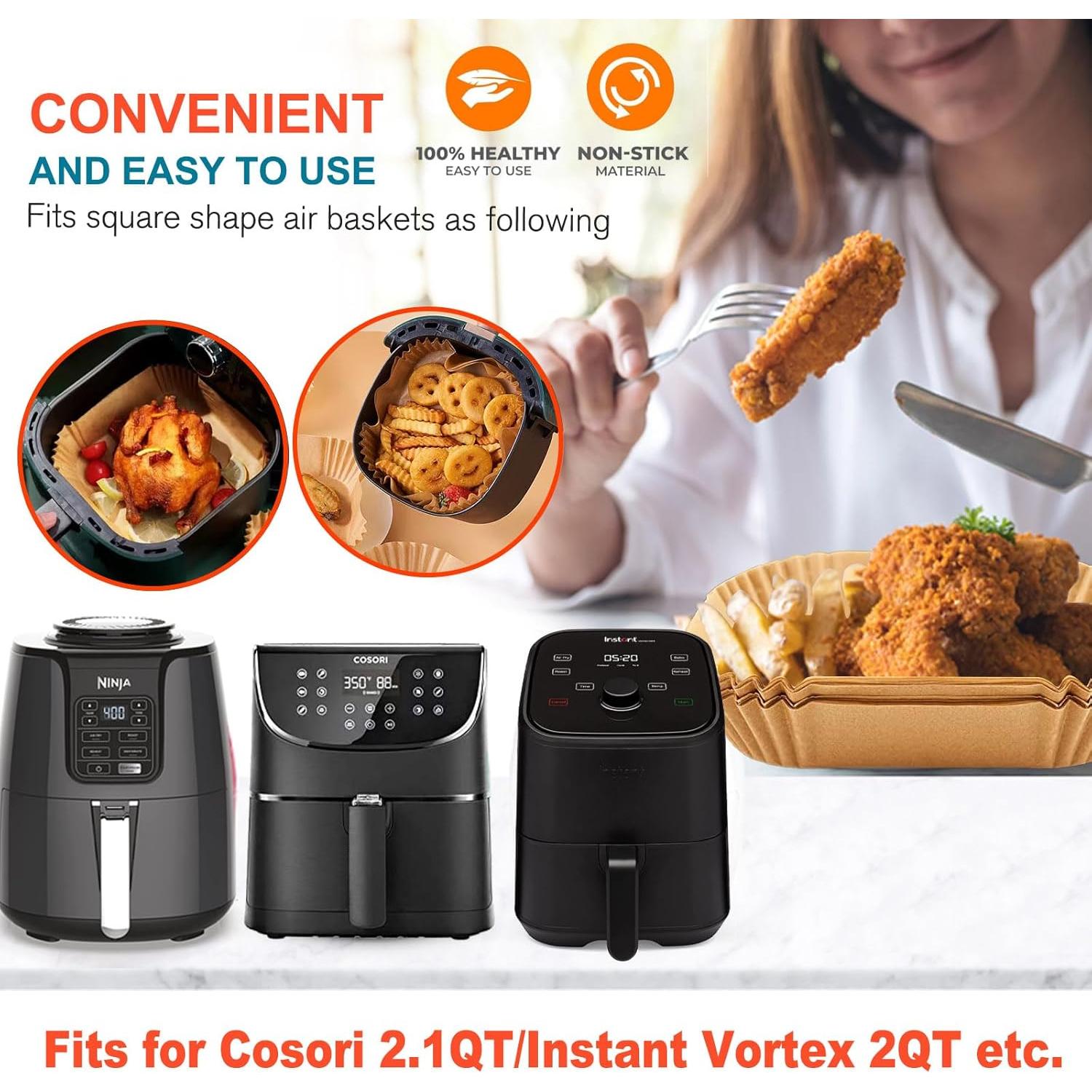 Forros Desechables para Freidora de Aire Mini LHSHAD 125 Pcs