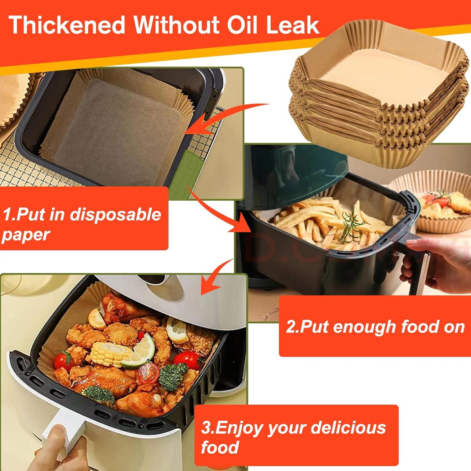 Forros Desechables para Freidora de Aire Mini LHSHAD 125 Pcs