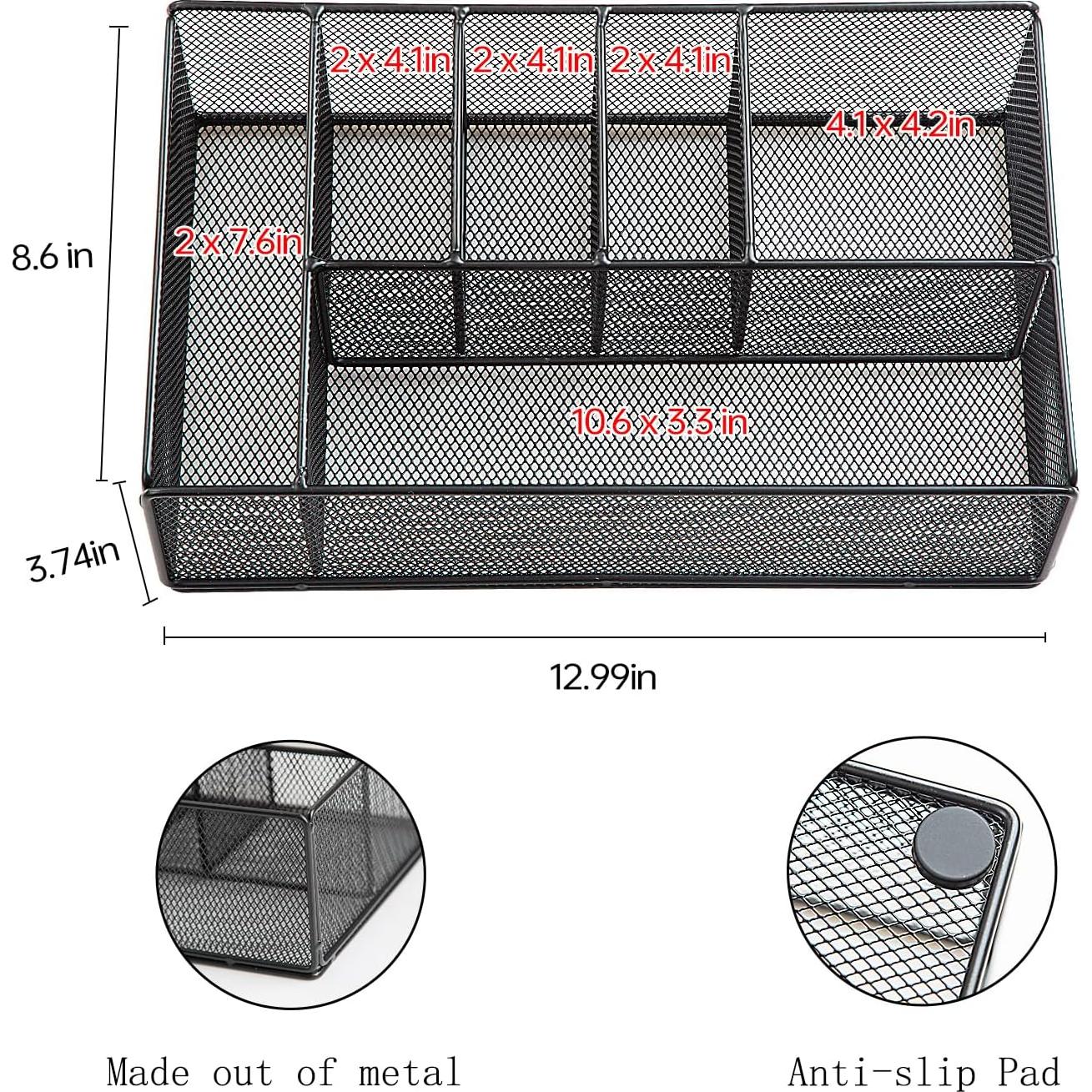 Organizador de Platos de Papel NACIMAX 6 Compartimentos Negro