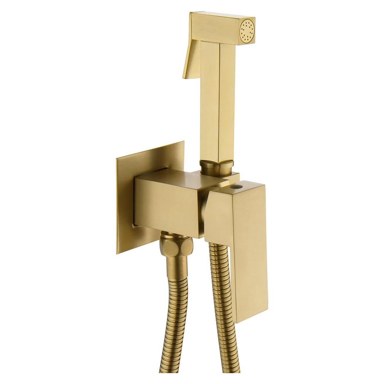 Rociador de Bidet de Mano Gaosin Oro Cepillado Agua Caliente