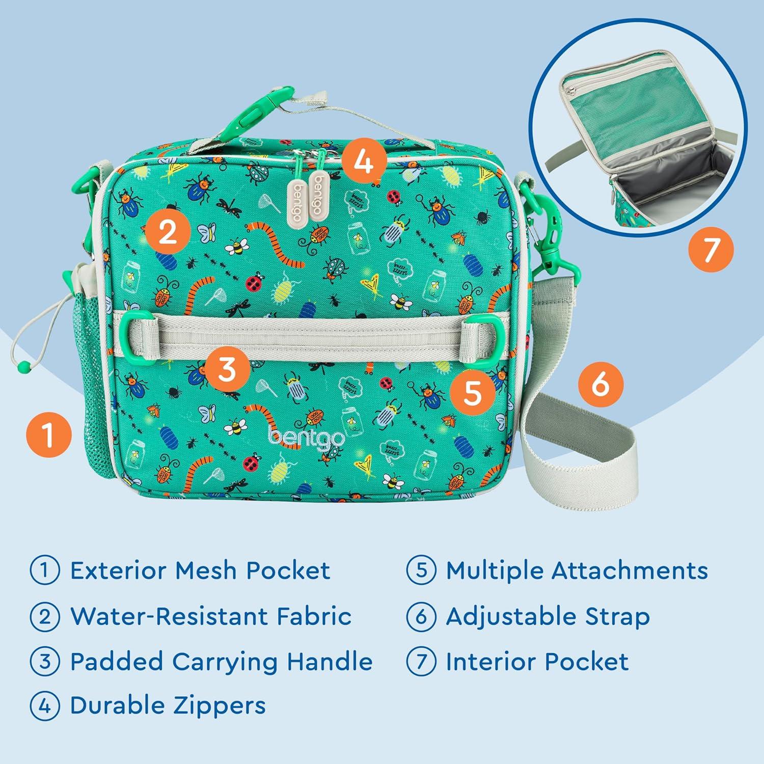 Bolsa de Almuerzo Aislada Bentgo Kids Bichos Amigos 340g