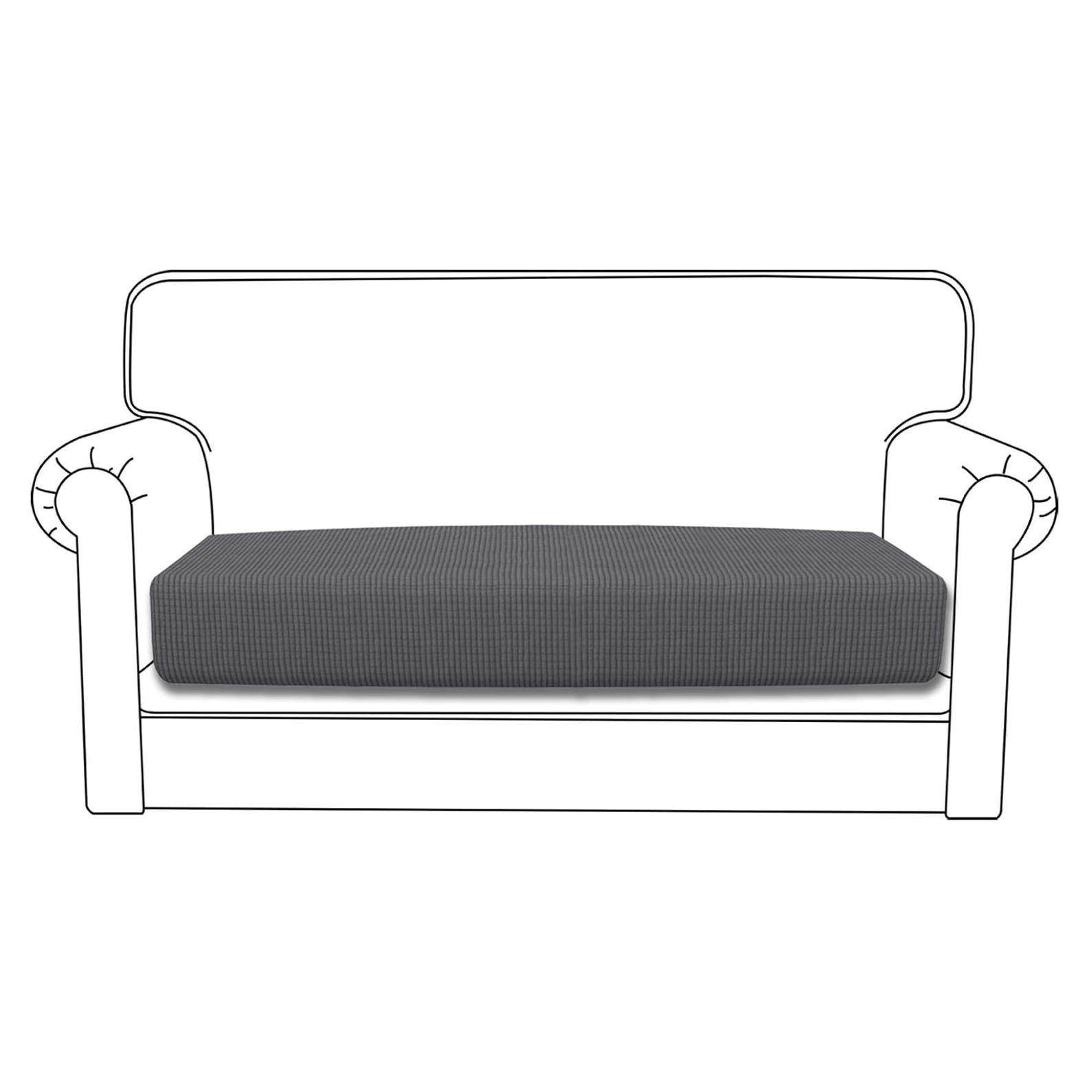 Funda de Cojín Loveseat Easy-Going Gris Elástica y Suave
