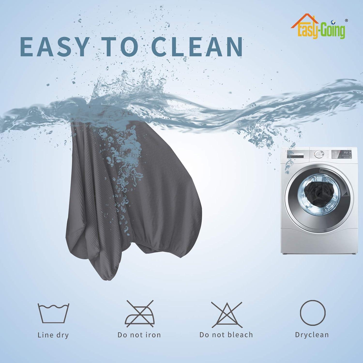 Funda de Cojín Loveseat Easy-Going Gris Elástica y Suave