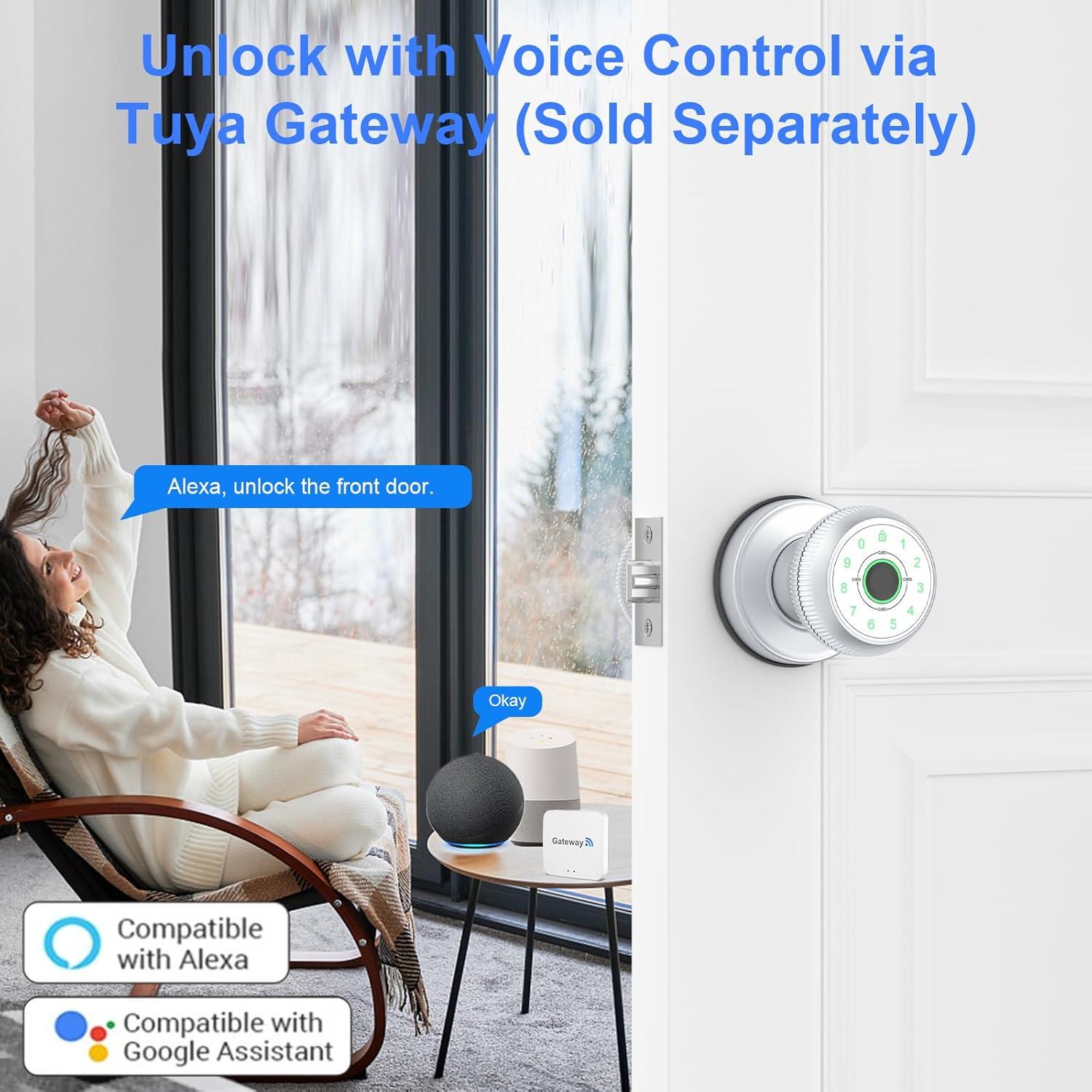 Cerradura Inteligente Gavdhe con Huella Dactilar y Teclado
