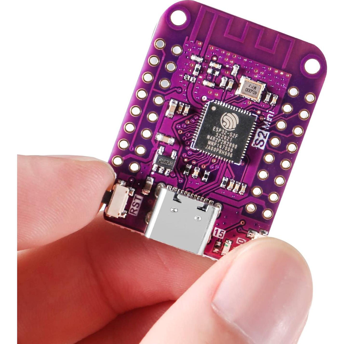 Alinan 4pcs ESP32 S2 Mini V1.0.0 WiFi IOT Board Based ESP32-S2FN4R2 ESP32-S2 4MB Flash 2MB PSRAM MicroPython