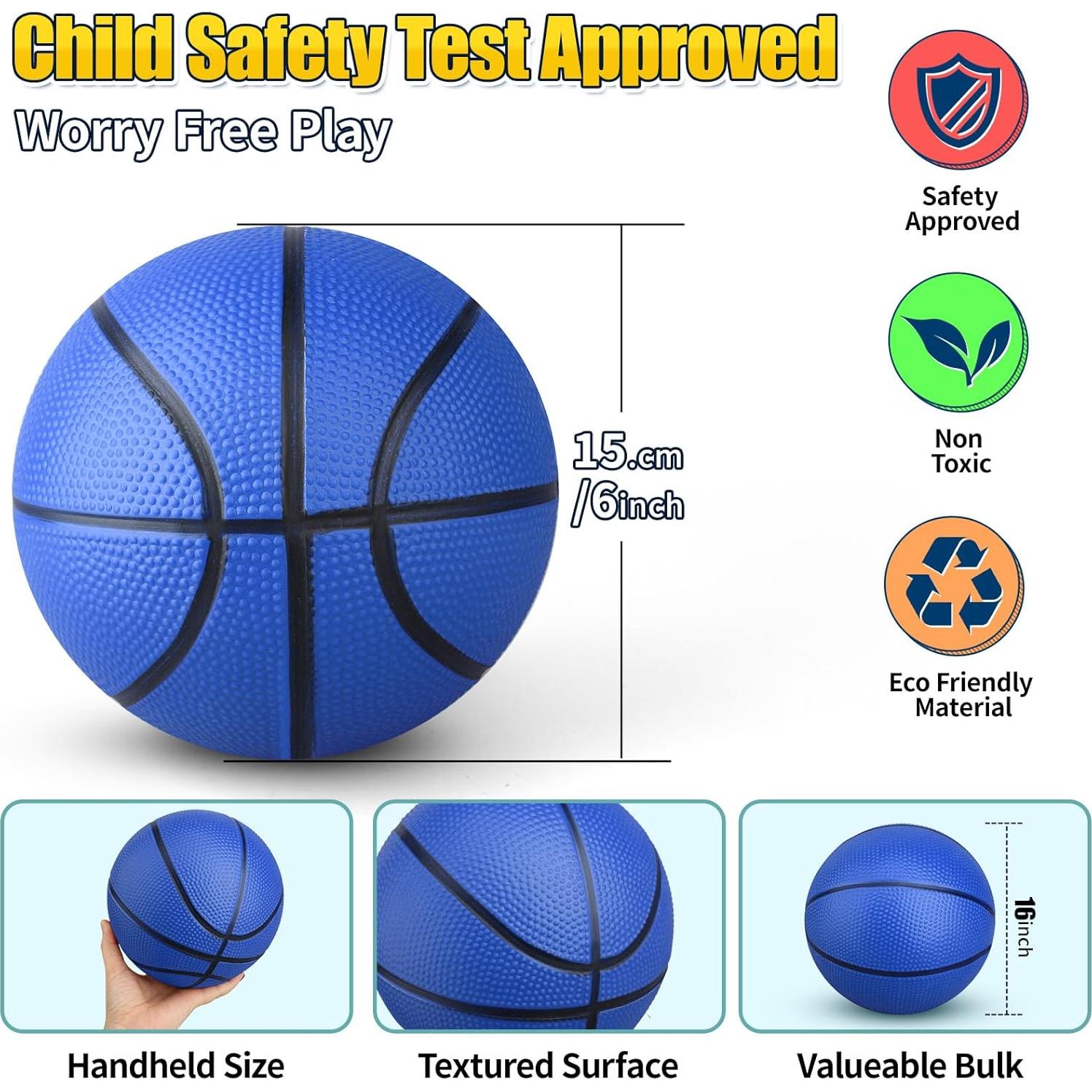 Set de 4 Balones de Baloncesto Mini Anzmtosn 17,78 cm