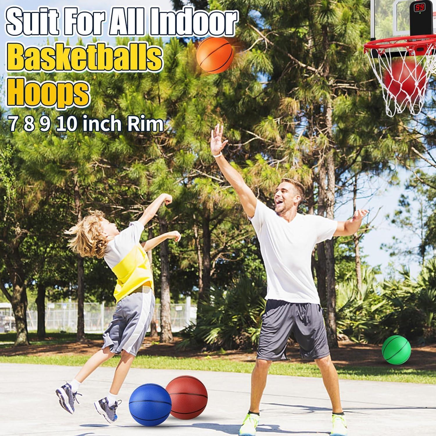 Set de 4 Balones de Baloncesto Mini Anzmtosn 17,78 cm