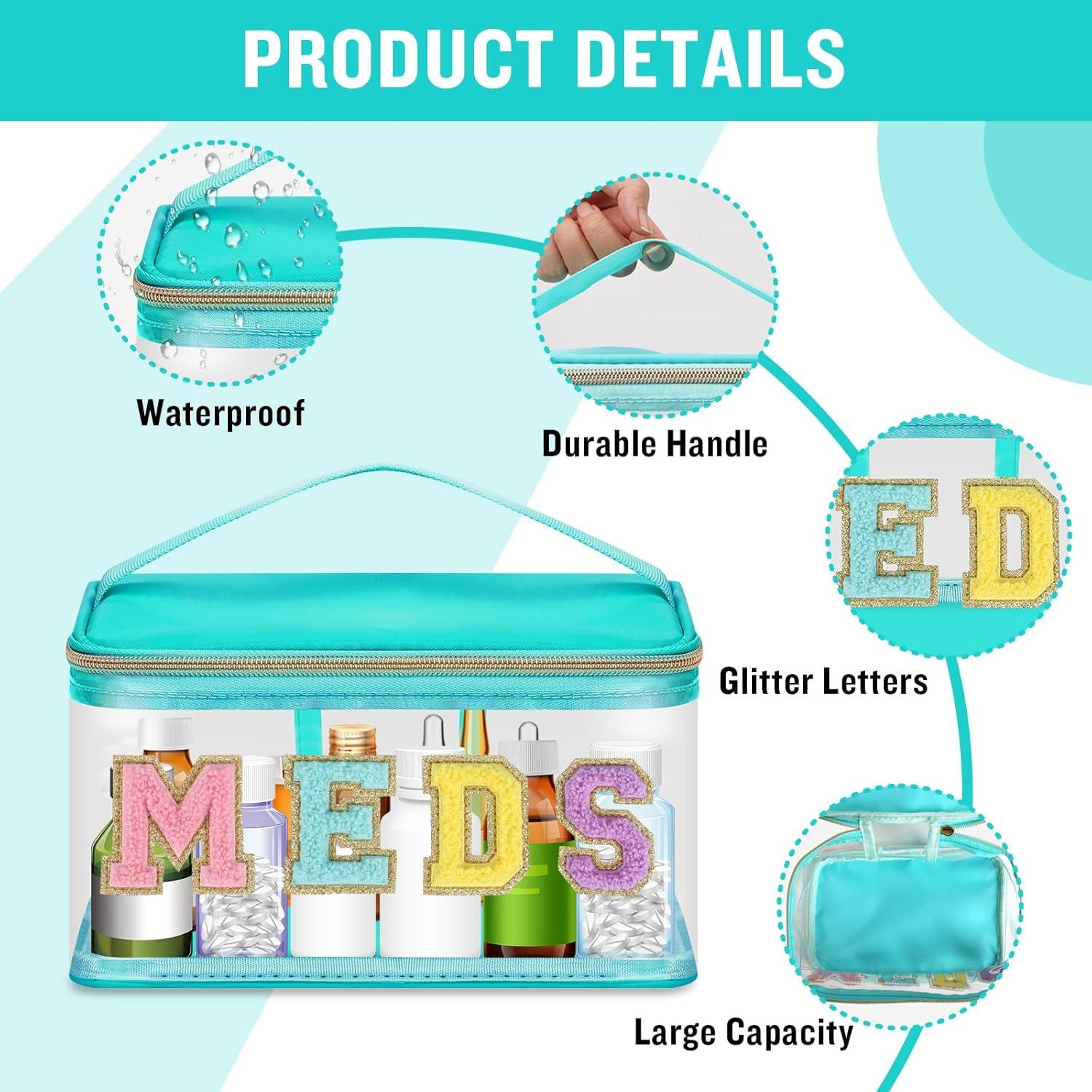 Bolsa de Maquillaje Iqimott Verde Impermeable 22.86x14.48 cm