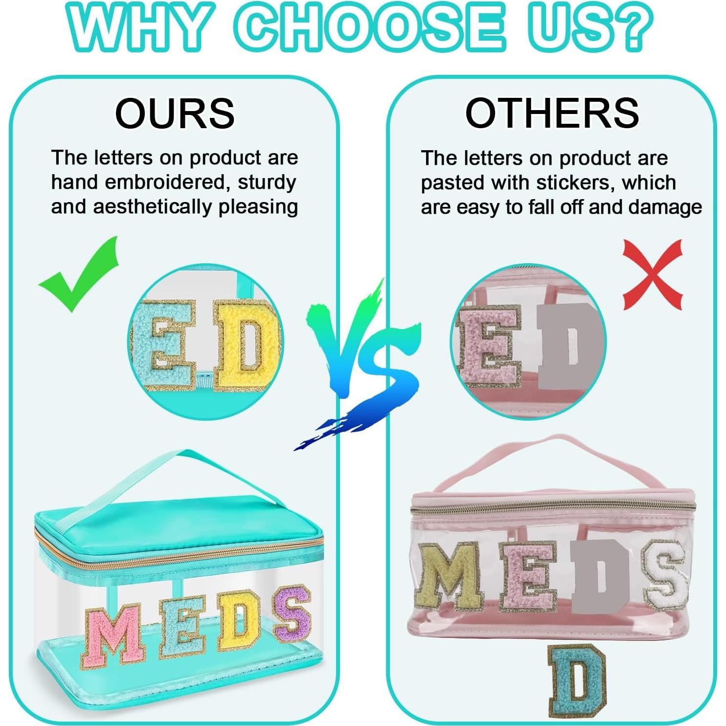 Bolsa de Maquillaje Iqimott Verde Impermeable 22.86x14.48 cm