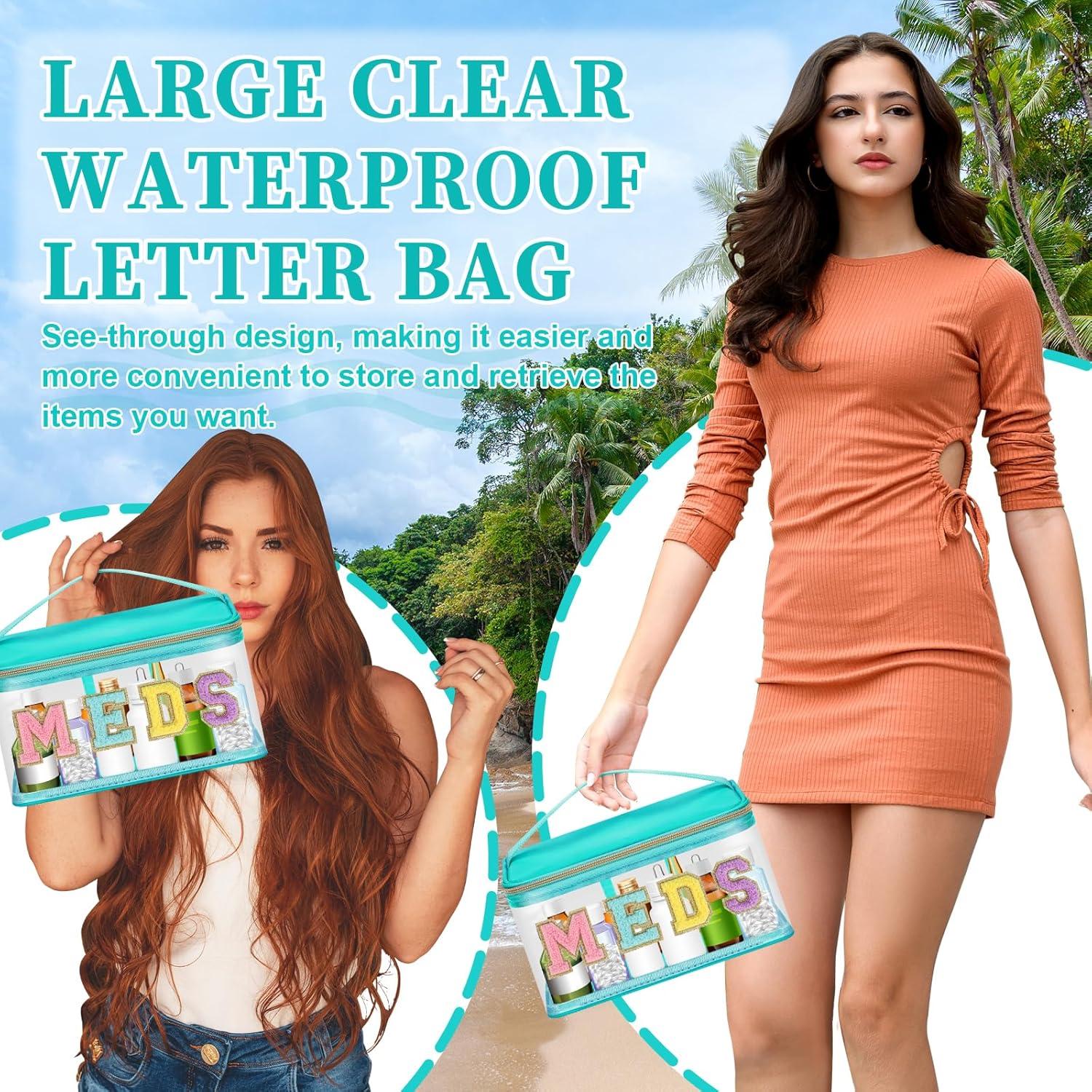 Bolsa de Maquillaje Iqimott Verde Impermeable 22.86x14.48 cm