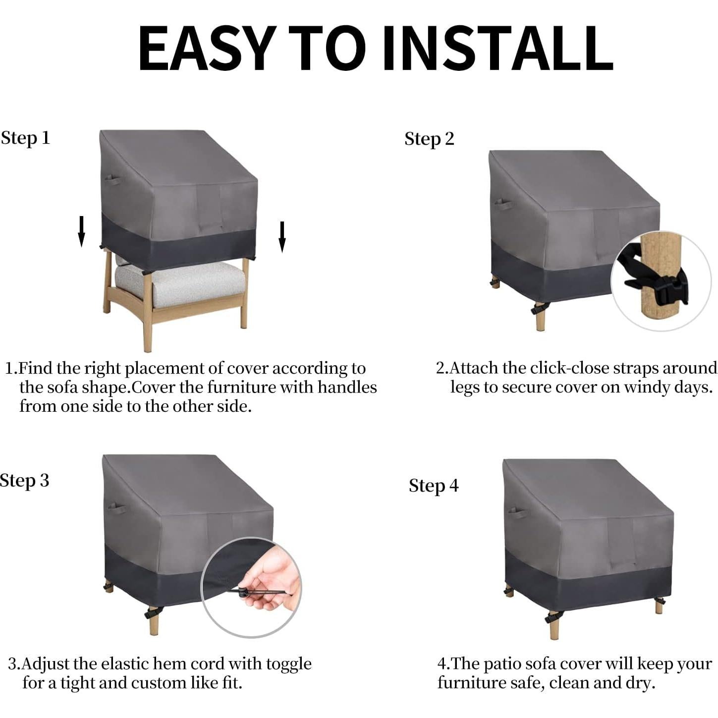 Funda de Silla Exterior Easy-Going 81x94x79 cm Impermeable