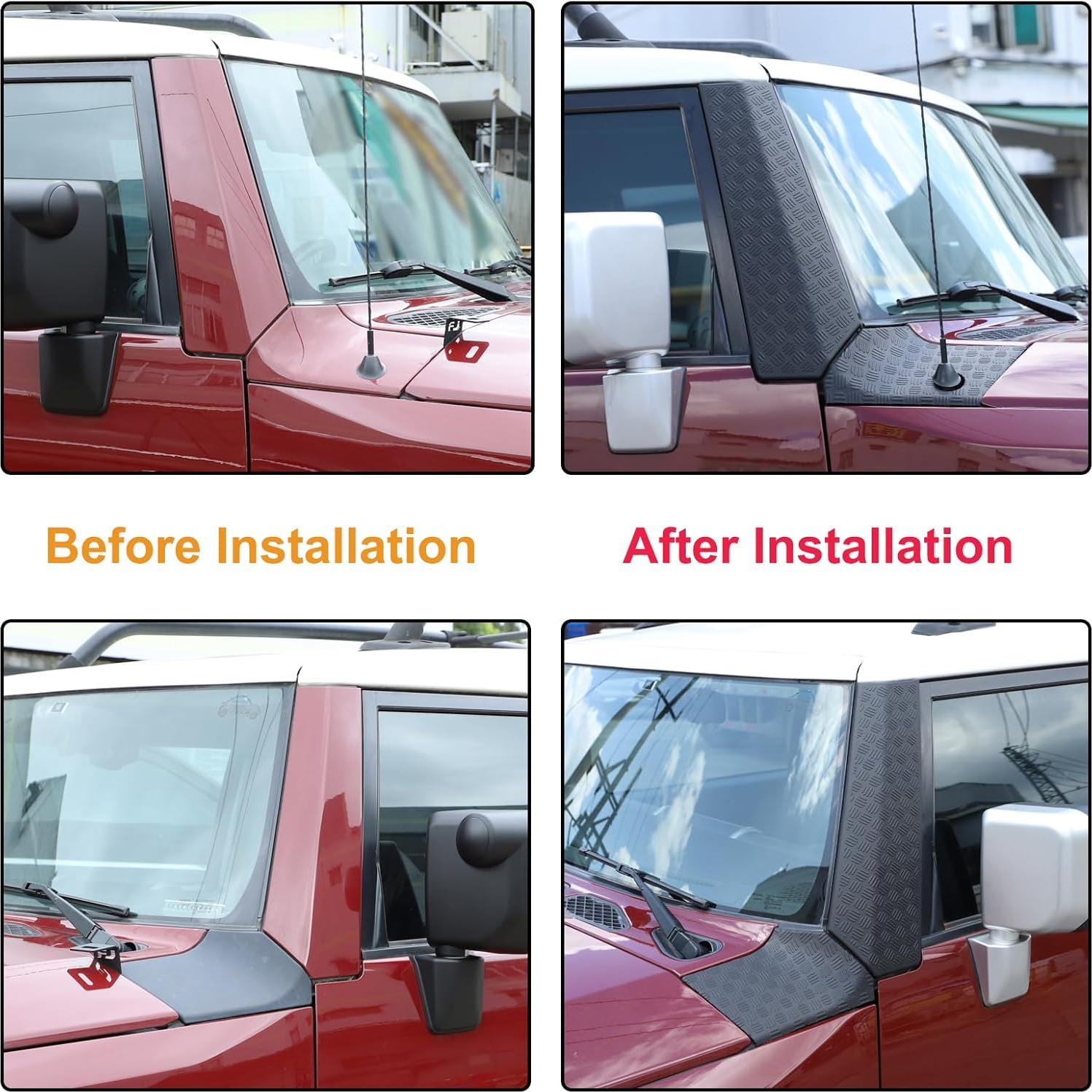 Cubierta A-Pilar Toyota FJ Cruiser 2007-2021 Aunginsy ABS