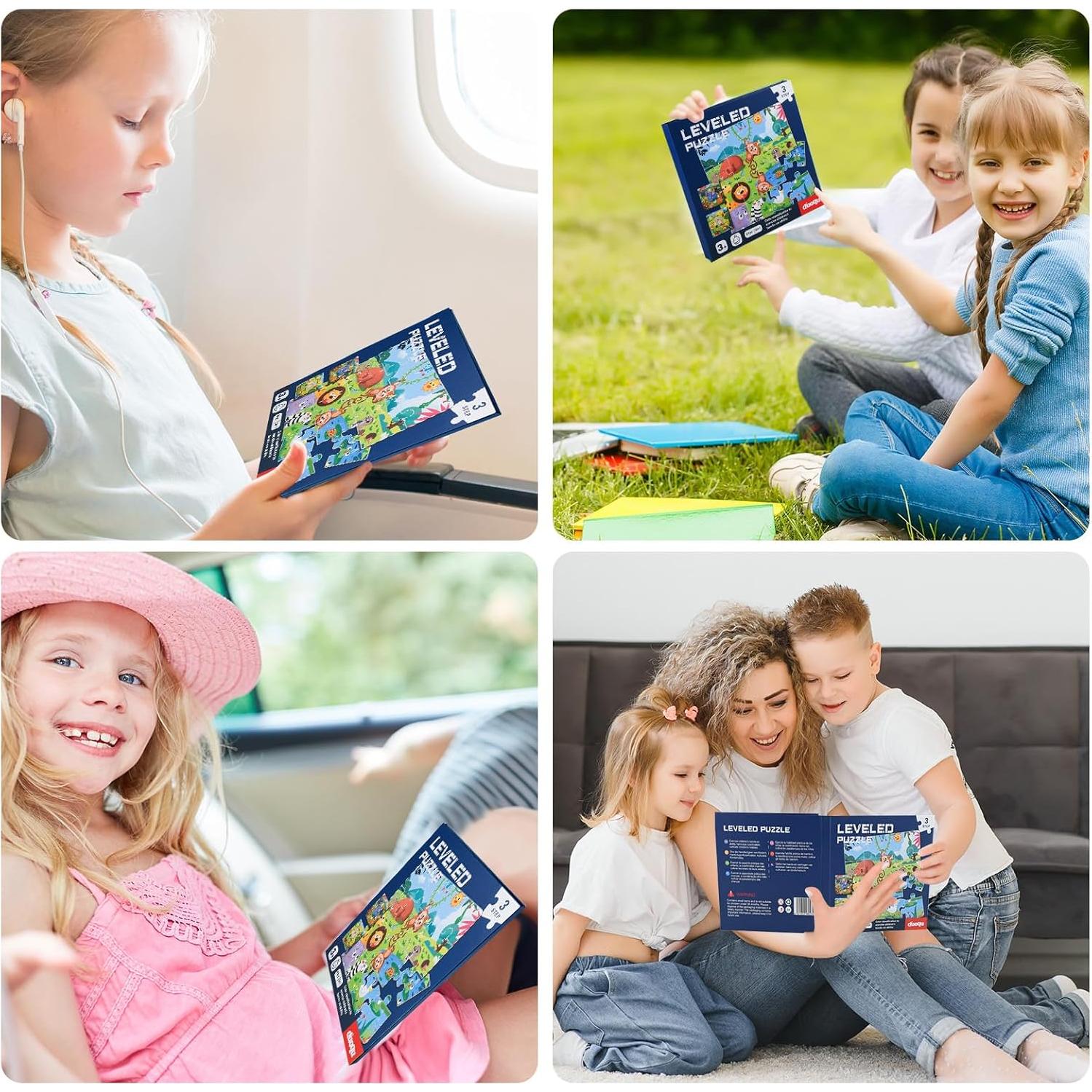 Puzzle Magnético ASTARON para Niños - 16-25 Piezas Animales