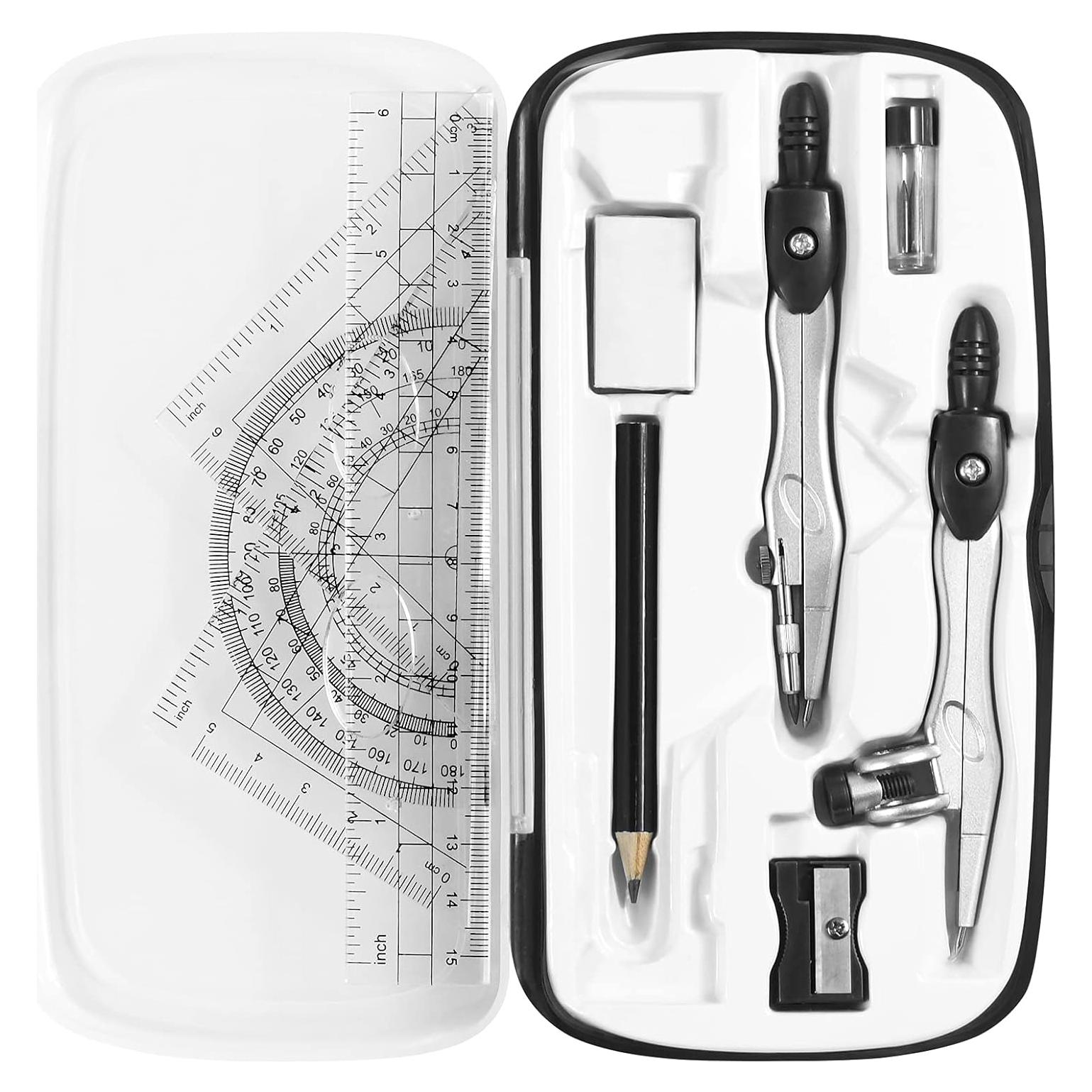 Juego de Geometría Vobou 10 Piezas con Caja Negra