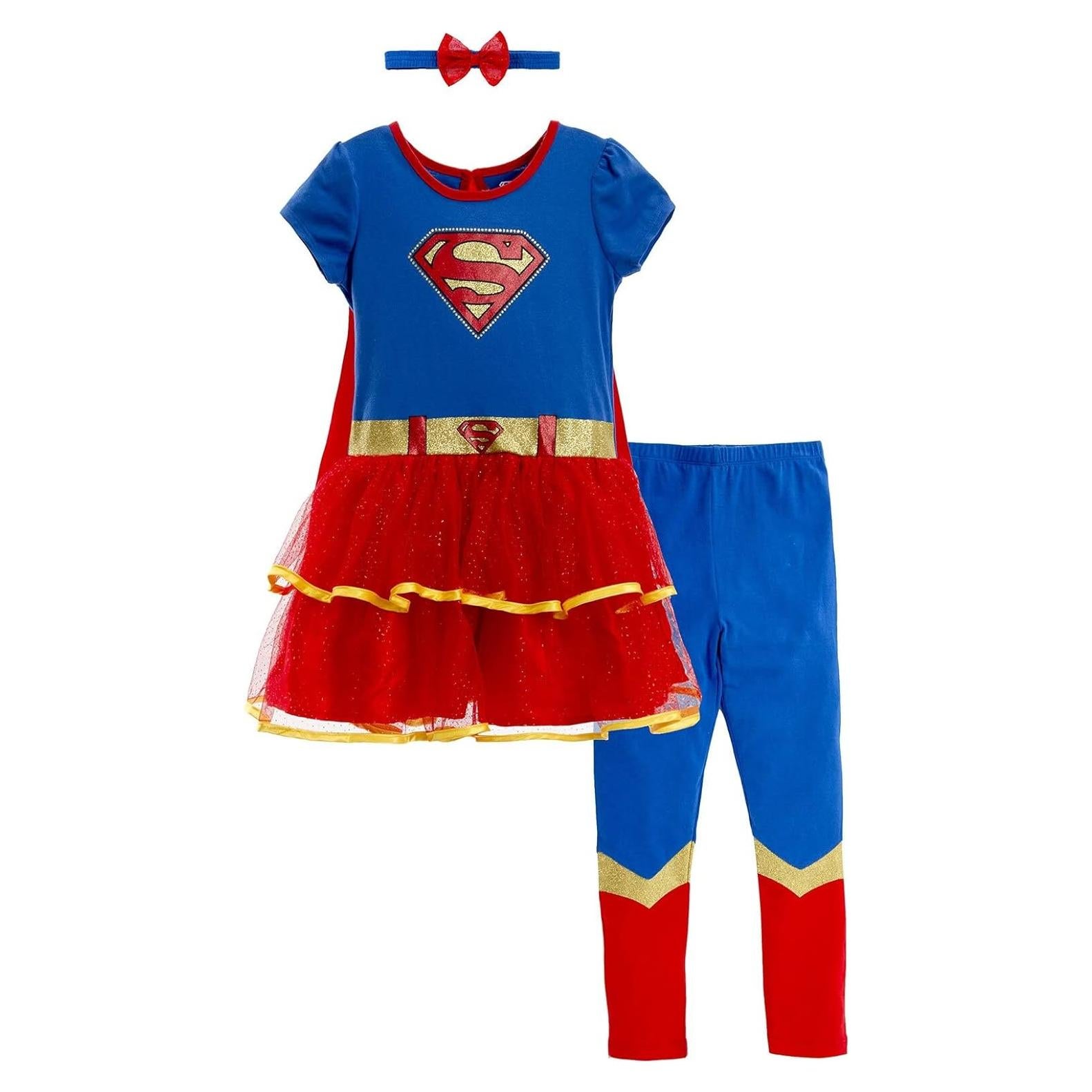 Disfraz Supergirl Batgirl Warner Bros 4 Piezas 0-6 Meses