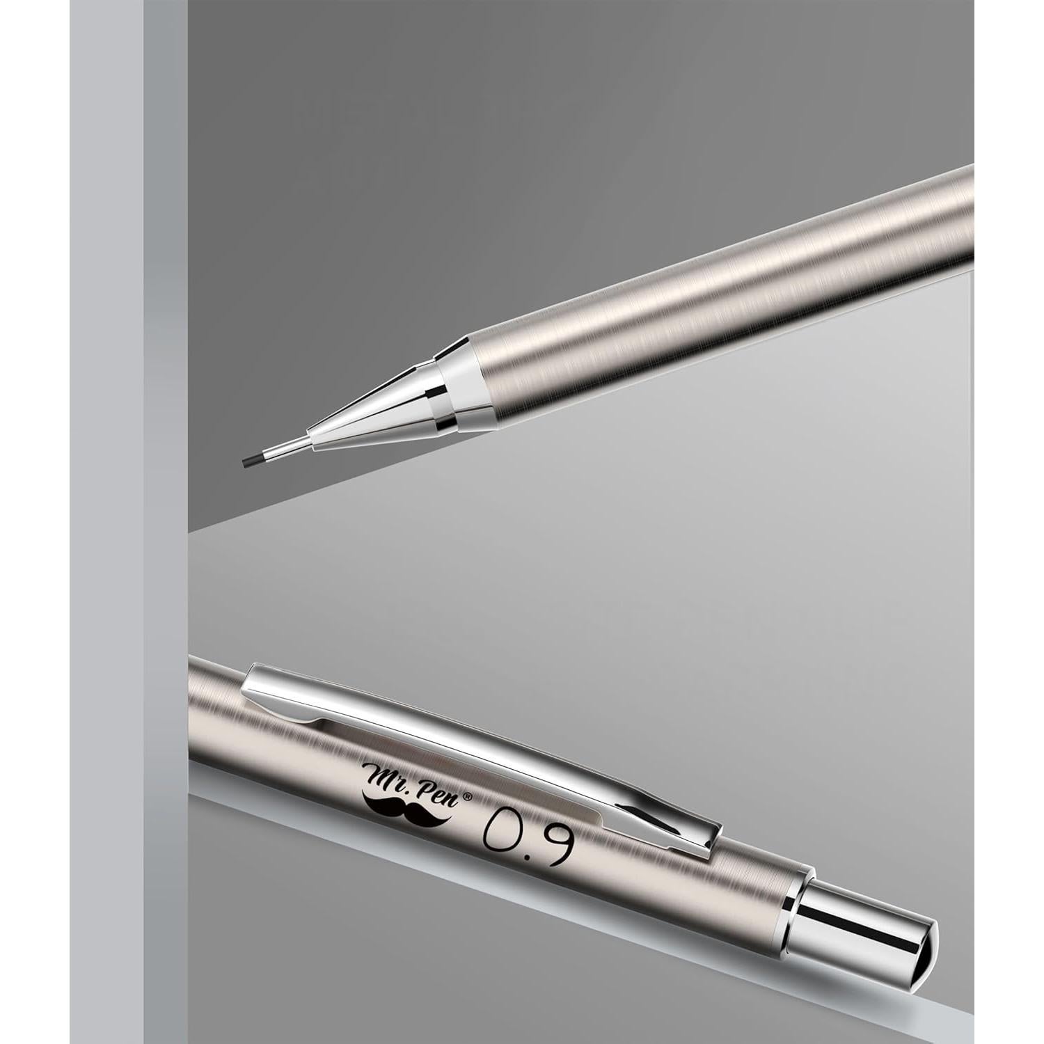Lápices Mecánicos Mr. Pen 0.9mm Metal Paquete de 2