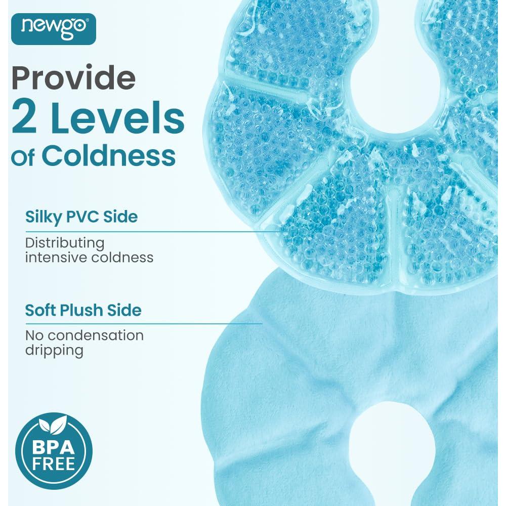 Paquete de Hielo Reutilizable NEWGO para Senos 2-Pack Alivio Congestión