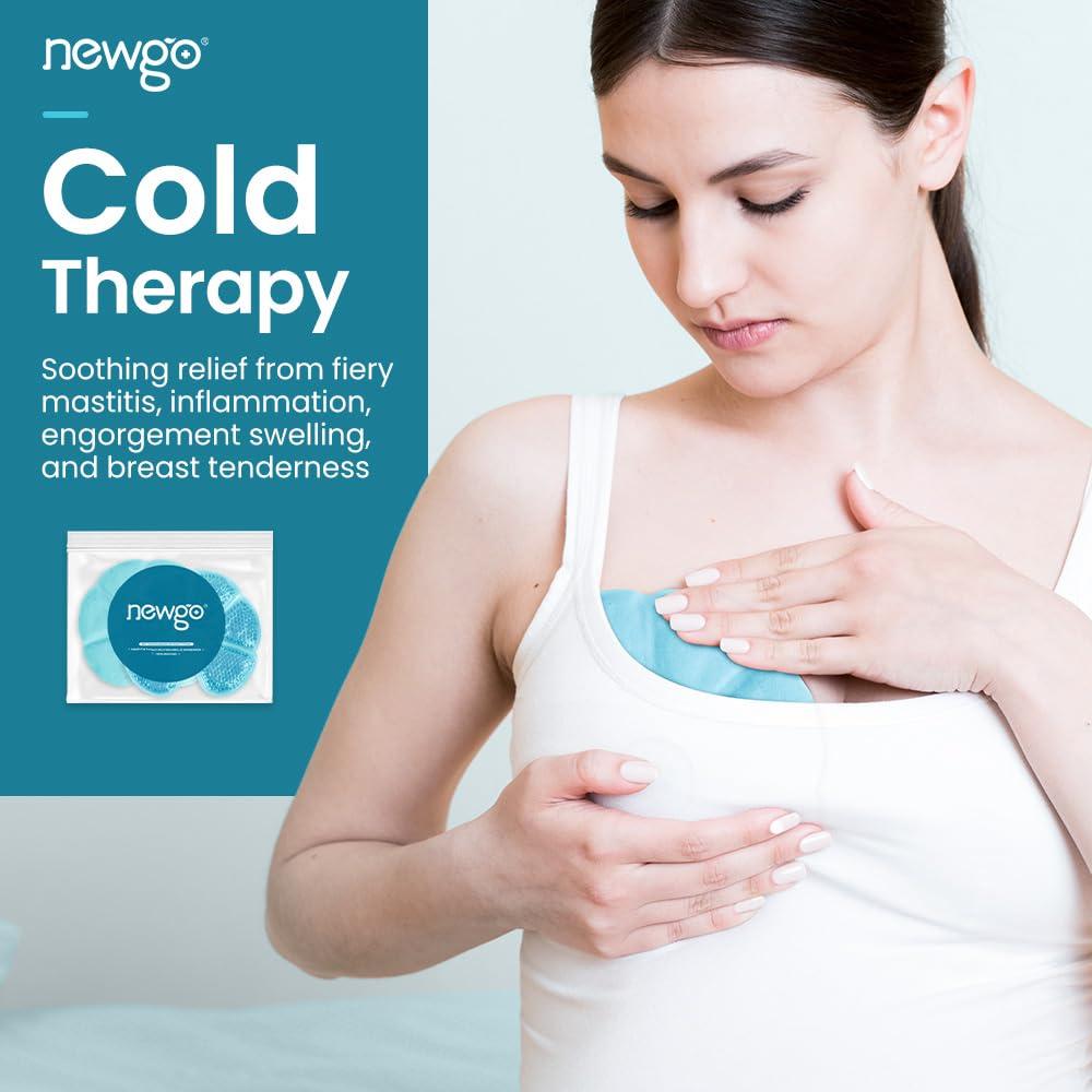 Paquete de Hielo Reutilizable NEWGO para Senos 2-Pack Alivio Congestión