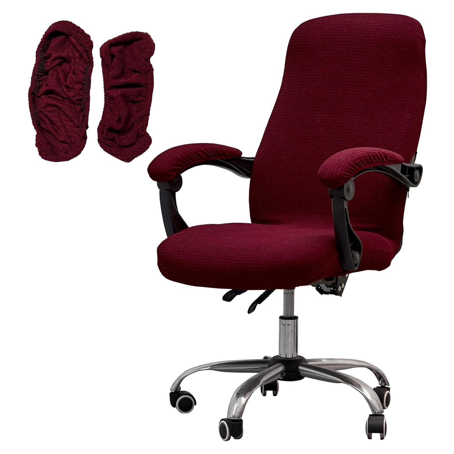 Funda de Silla Melaluxe Universal con Fundas Reposabrazos - Rojo