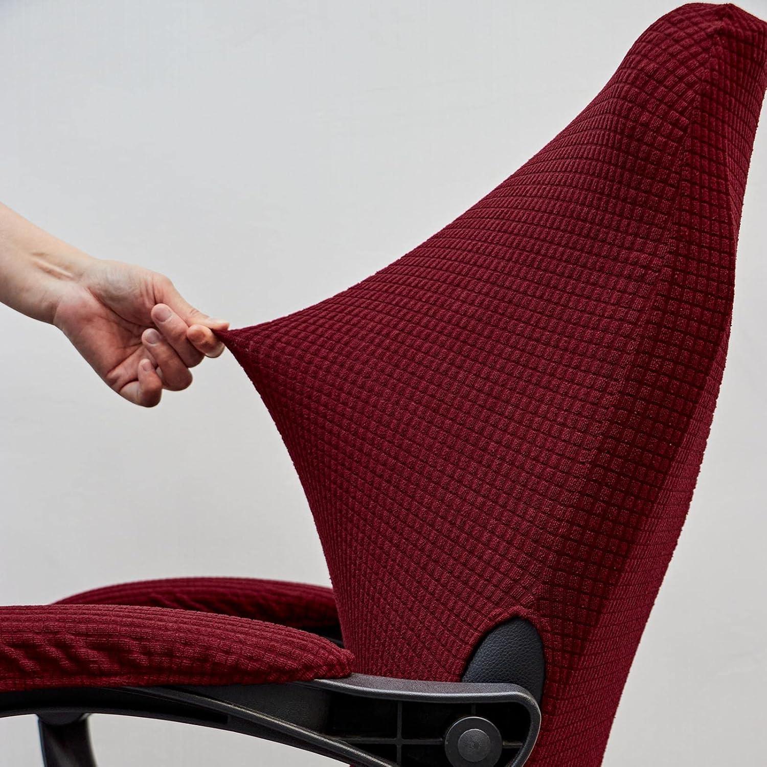 Funda de Silla Melaluxe Universal con Fundas Reposabrazos - Rojo