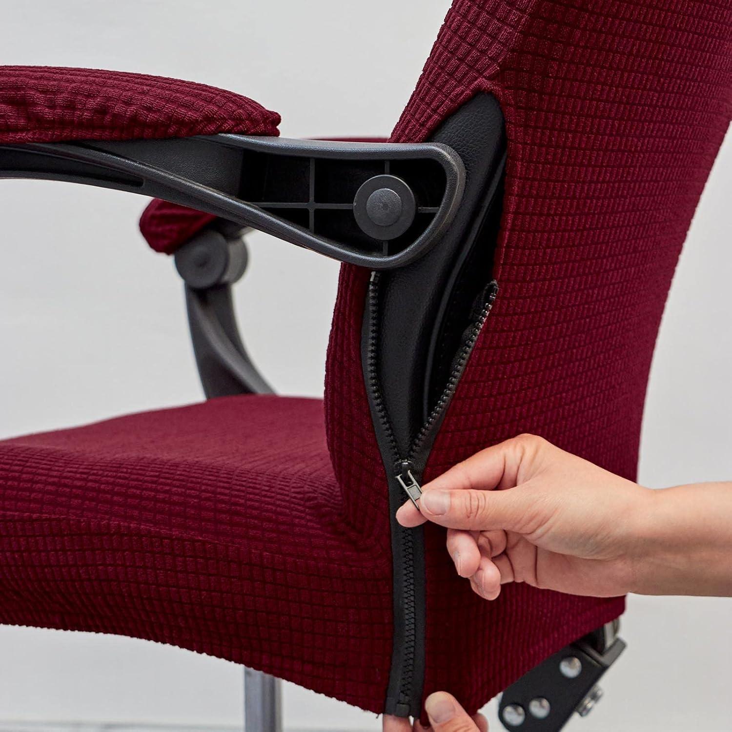 Funda de Silla Melaluxe Universal con Fundas Reposabrazos - Rojo