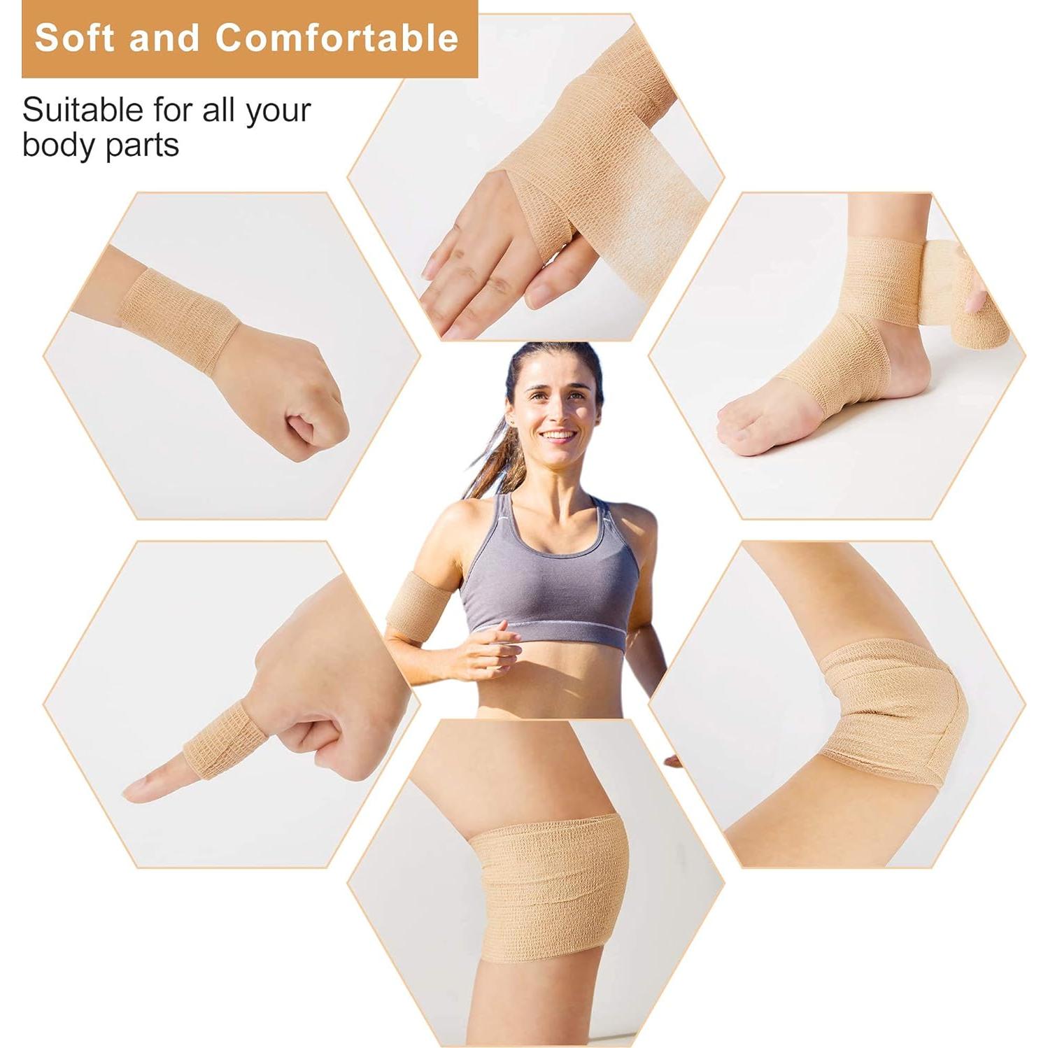 Cinta Cohesiva Autoadherente Superbe 12 Rollos 5cm x 4.57m