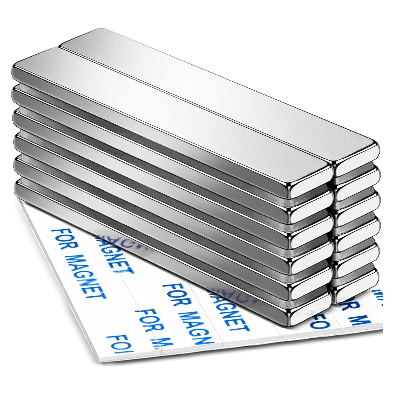 Imanes de Neodimio DIYMAG 60x10x3mm, Paquete de 12