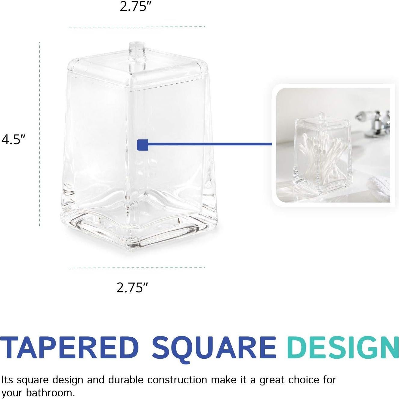 Juego de Accesorios Cuadrados Huang para Hisopos 11.7x8.3 cm