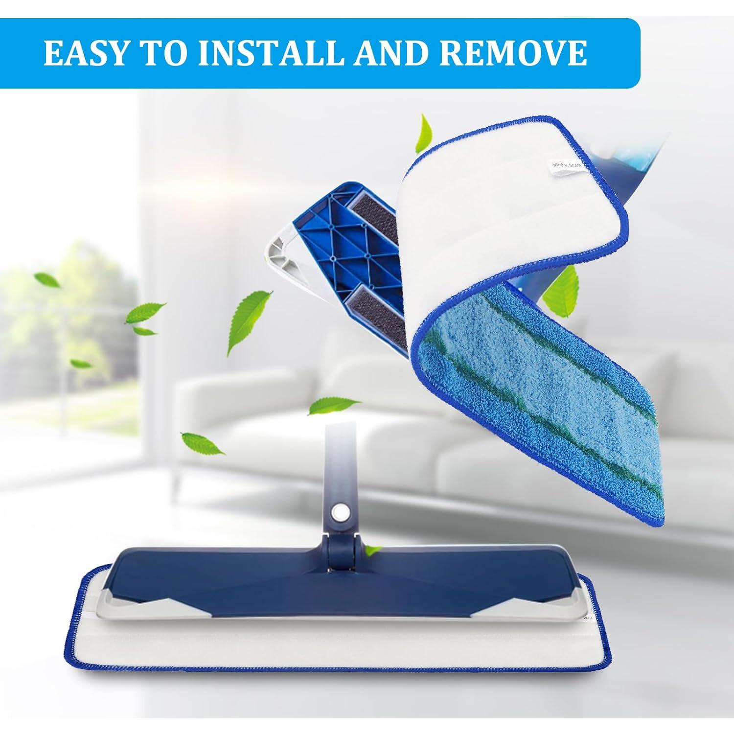 Paquete de 3 almohadillas de limpieza Bona microfibra 33x8cm