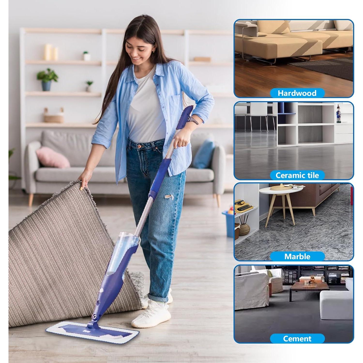 Paquete de 3 almohadillas de limpieza Bona microfibra 33x8cm