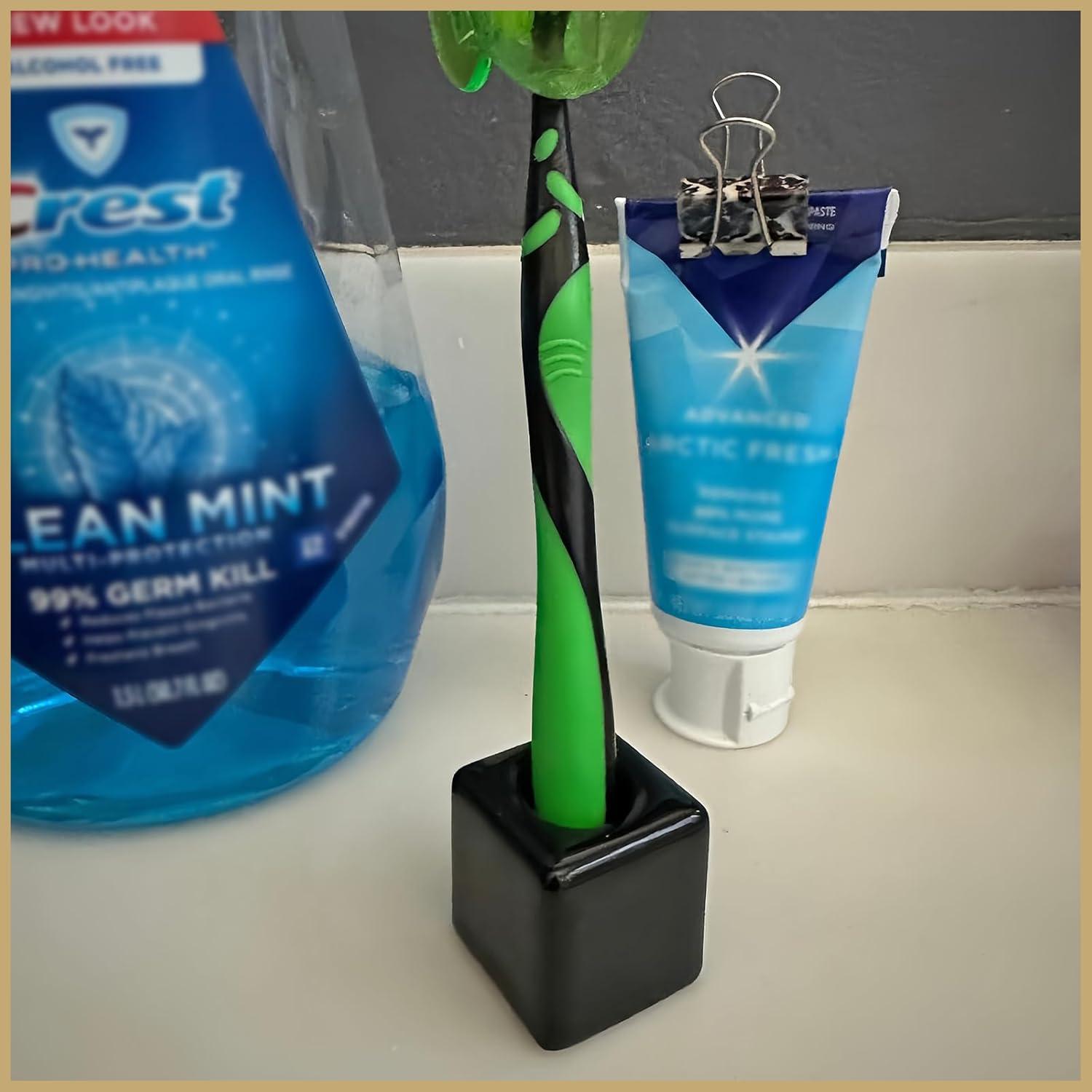 Soportes de Cepillo de Dientes Cerámica YEMCHI - Paquete de 2