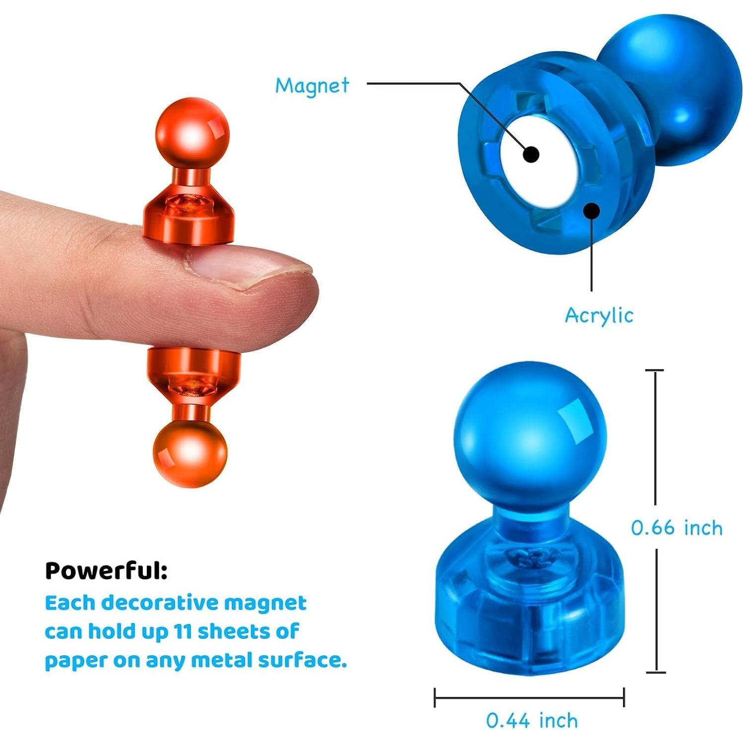 Imanes Decorativos HongyiTime 90 PCS Coloridos Fuertes