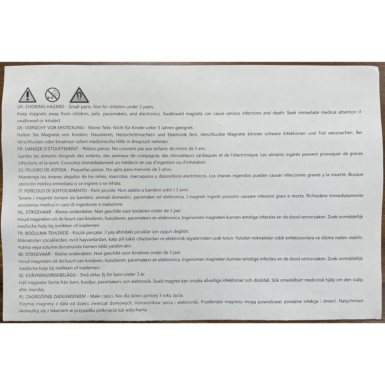 Imanes de Nevera Qualsen, 20 Piezas, 10 Colores, Redondos