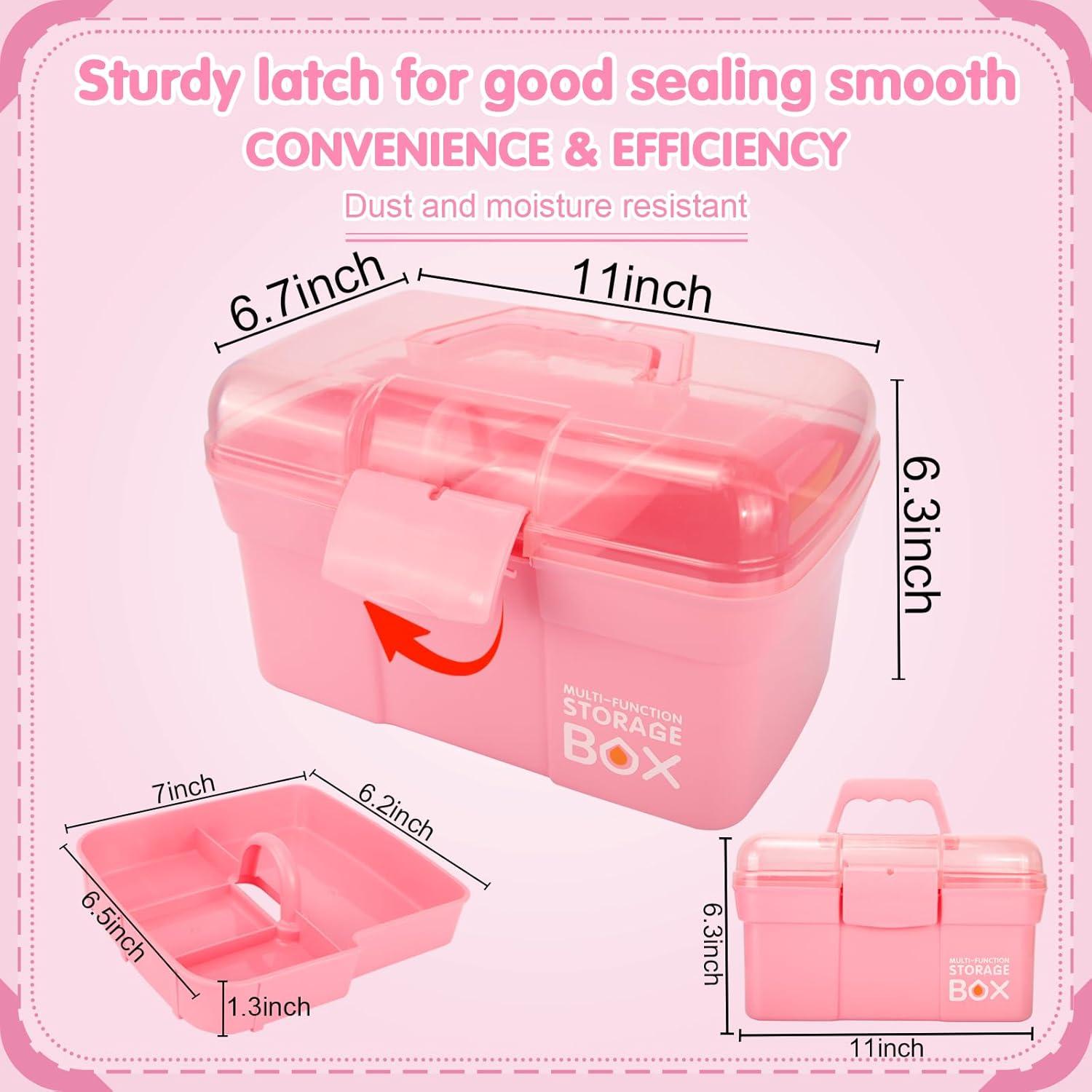 Caja de Almacenamiento TERGOO Rosa 27.43x18.54x16.51 cm