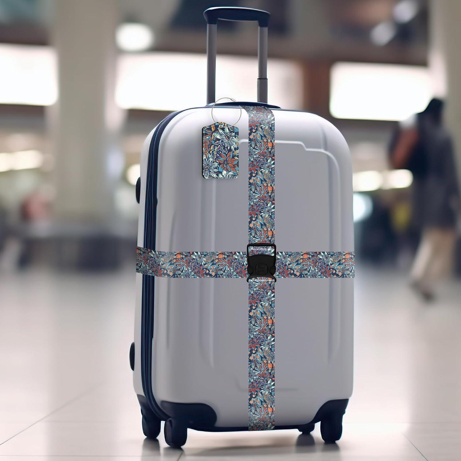 Juego de 3 Etiquetas de Equipaje ZHOMA con Correas Ajustables