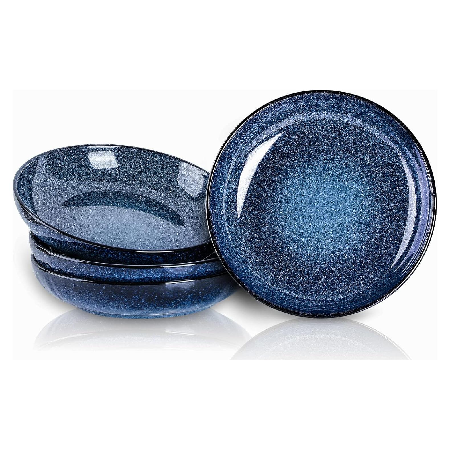 Juego de 4 Cuencos de Porcelana Vicrays 25.4 cm Azul