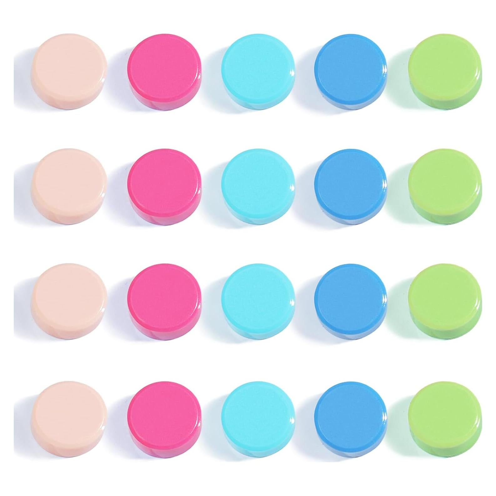 Imanes de Nevera DUJEQM 20 Piezas Redondos Colores