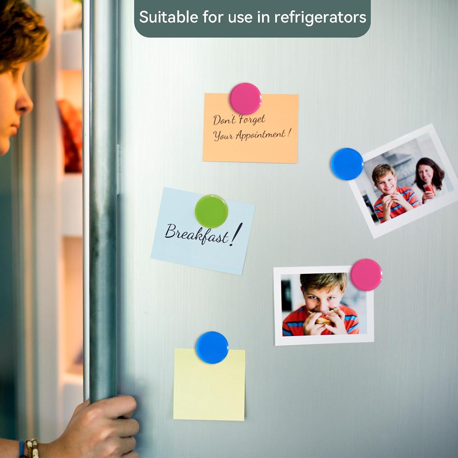 Imanes de Nevera DUJEQM 20 Piezas Redondos Colores