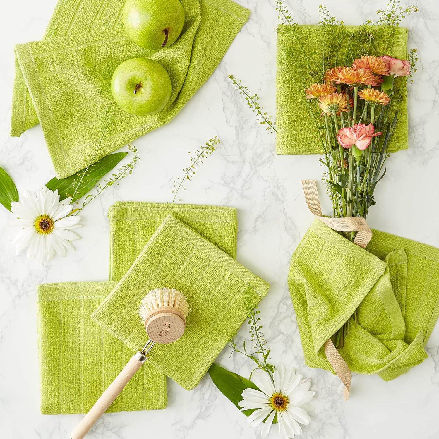 Conjunto de paños de cocina DII Basic Terry 30x30 cm Aguacate 6 unidades