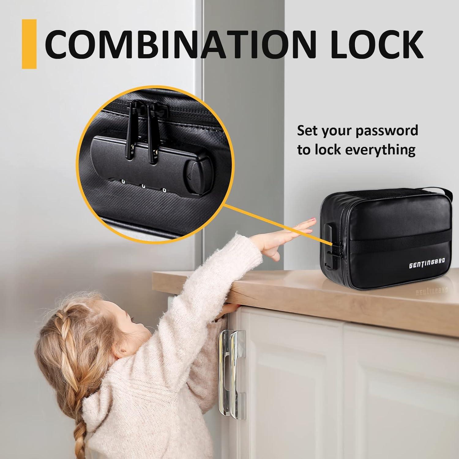 Bolsa de Medicina GENTINGBRO con Candado y 4 Compartimentos