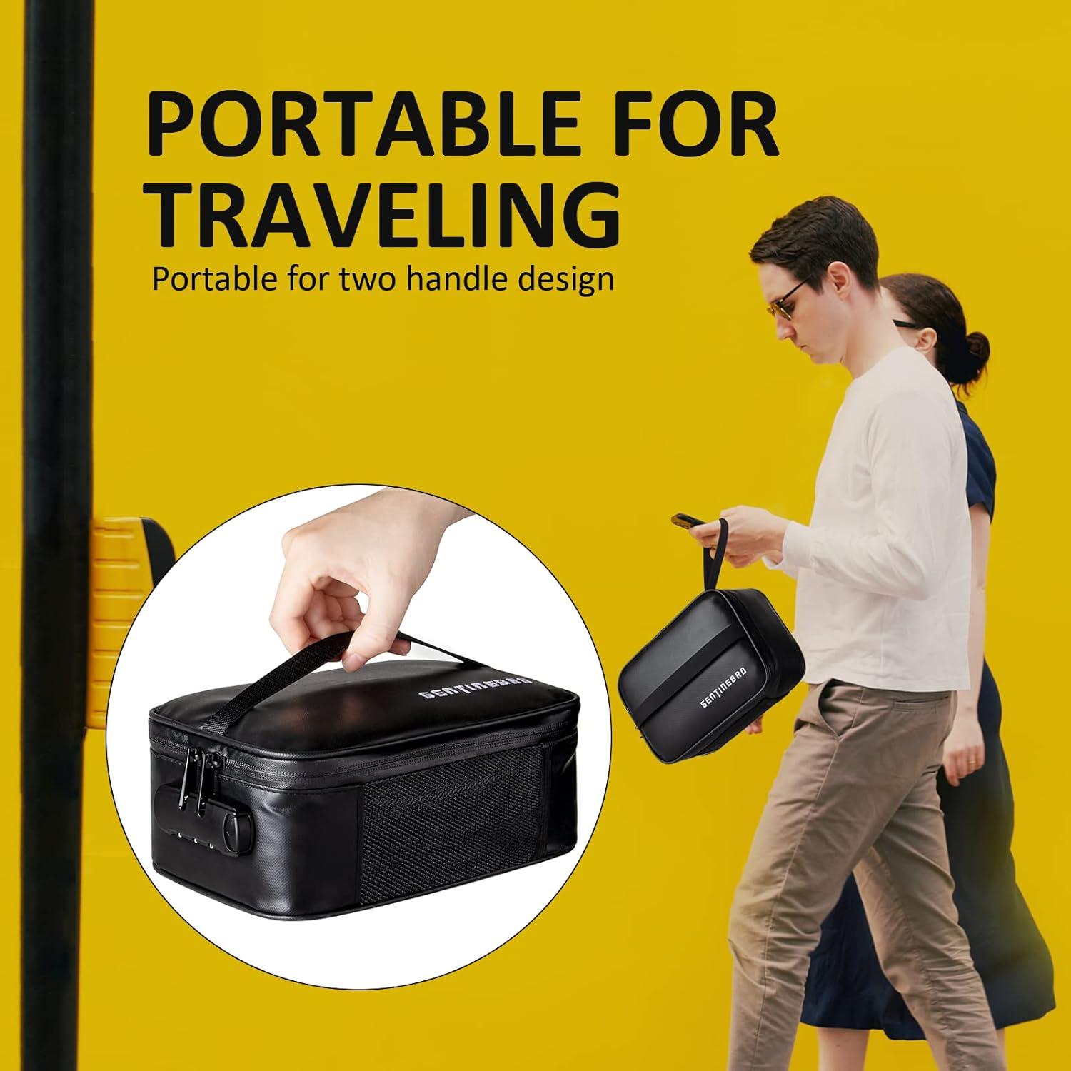 Bolsa de Medicina GENTINGBRO con Candado y 4 Compartimentos