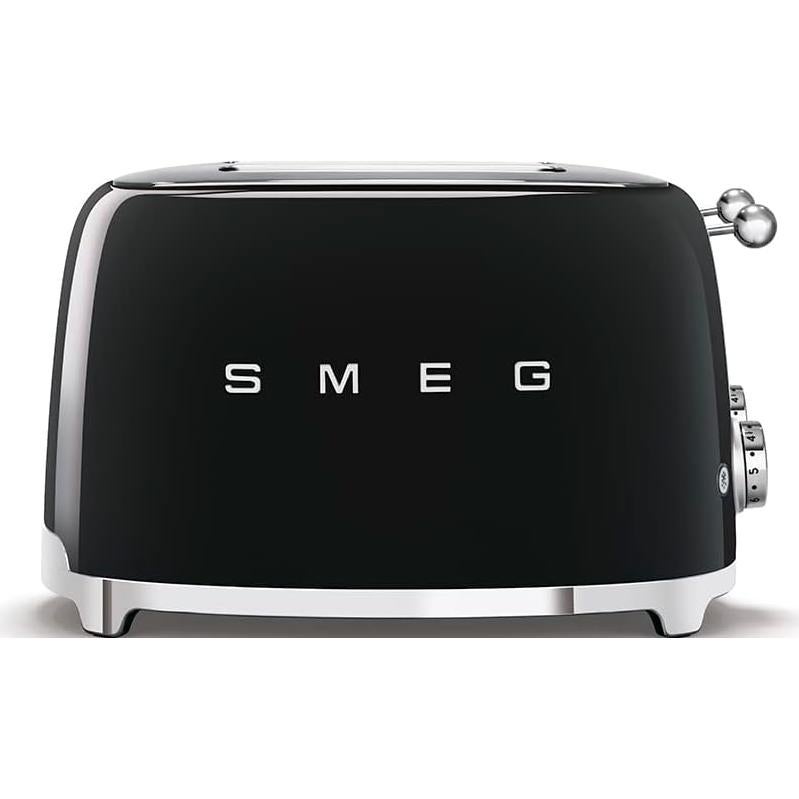 Tostadora Smeg Retro 4 Rebanadas Negra TSF03 - 6 Preajustes