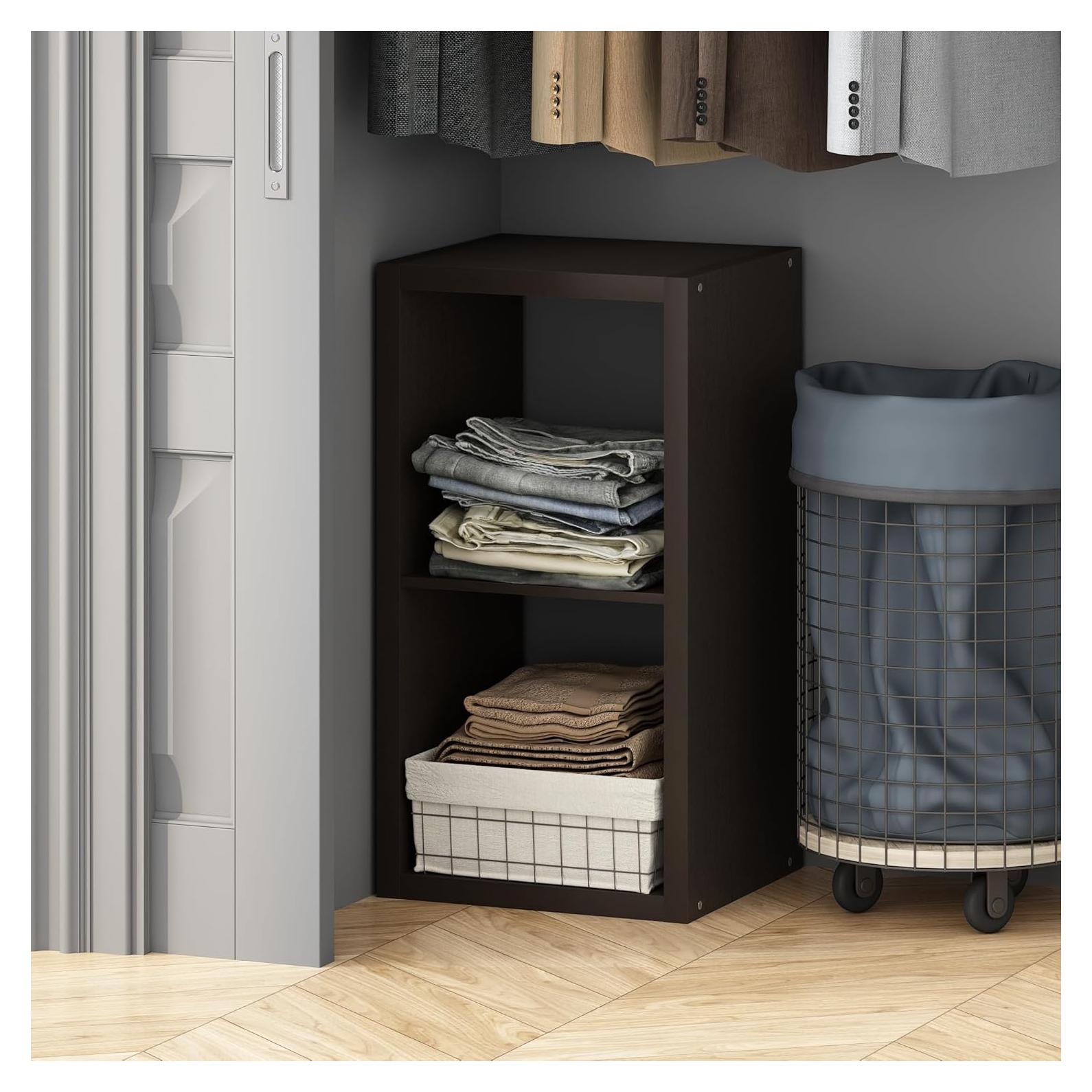 Estante Organizador Furinno Cubic 2-Cube Roble Oscuro