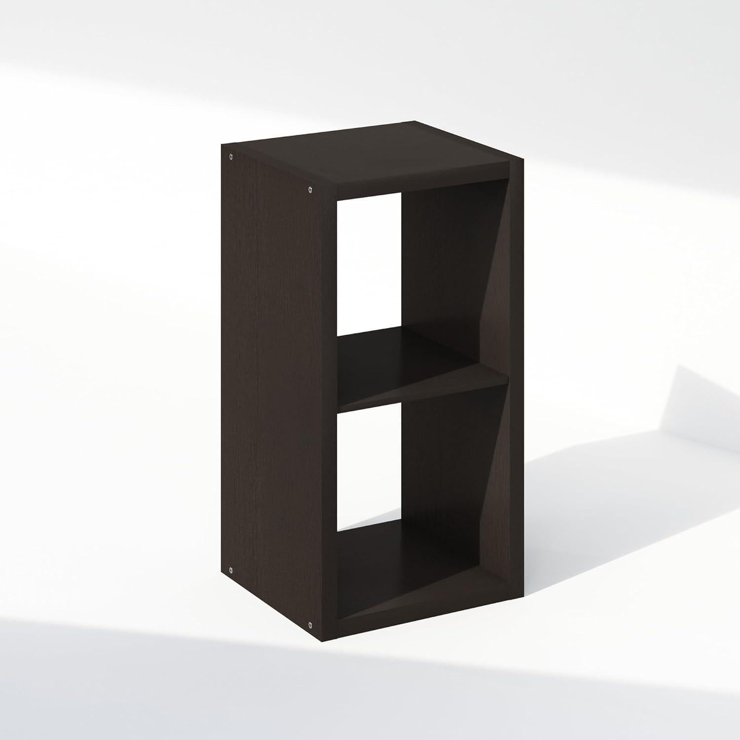 Estante Organizador Furinno Cubic 2-Cube Roble Oscuro