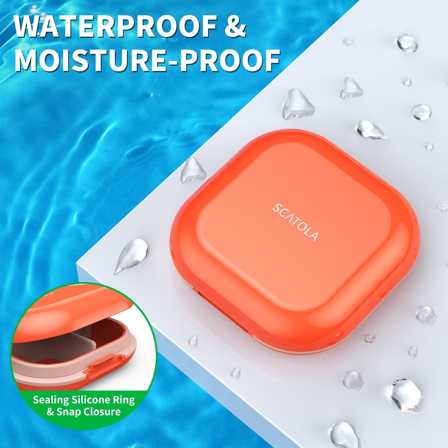 Organizador de Pastillas TecQach 4 Compartimentos Púrpura