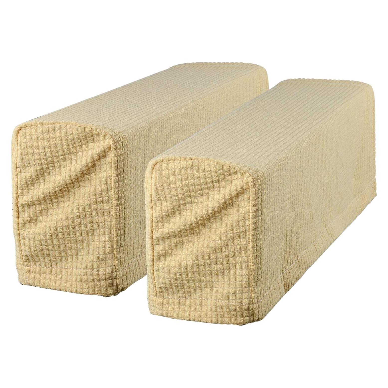 Funda Antideslizante para Reposabrazos Sofá CM Beige Oscuro